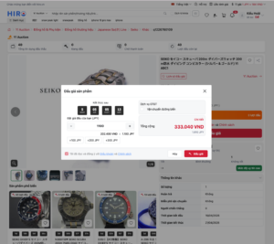 Hệ thống đấu/mua trực tiếp bằng tiếng Việt